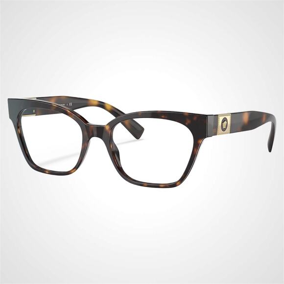 New VERSACE Eyeglasses Brown Cat Eye 53-18-140mm Gold Medusa Versace main image 6